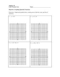 Algebra 2b | unit 1 practice test | graphs of sinusoidal functions name: Algebra 1 B Unit 9 Practice Test Mona Shores Blogs
