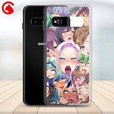 Amazon.com: Ahegao Anime Phone Case Hentai Manga Face Artwork Gift Сlear  Case for Samsung Galaxy S7  S7 Edge  S8  S8 Plus  S9  S9 Plus S10 Lite  Plus