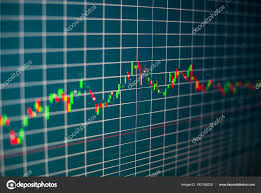 Financial Graph Computer Monitor Screen Background Stock