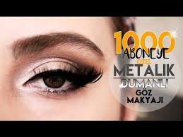 Metalik Gri Dumanli Goz Makyaji 1000 Kisi Olduk Makyaj Dumanli Goz Makyaji Goz Makyaji