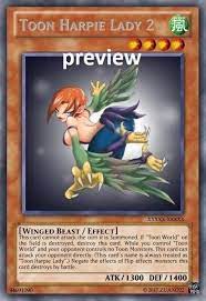 Toon Harpie Lady 2 Orica Custom Card Obelisk Tormentor Winged - Etsy