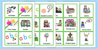 Horario detallado de vuelos para hoy. Horario Visual Portuguese Teacher Made