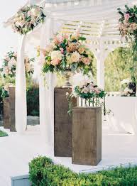 Tying the knot in the spring? This Gazebo Wedding Defines Garden Romance Spring Garden Wedding Garden Wedding Decorations Wedding Ceremony Flowers