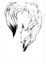 Black And White Fox Tattoos For Men Ashley Mackenzie Fox Tattoo Fox Drawing Art