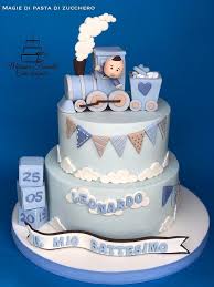Torta A Due Piani Veri Christening Cake Boy Baptism Cake Cake