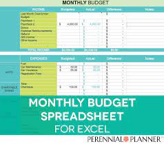 Monthly Budget Spreadsheet Household Money Tracker Microsoft Etsy Monthly Budget Spreadsheet Monthly Budget Budget Spreadsheet