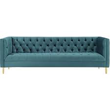 4.1 out of 5 stars. Modway Eei 3455 Sea Delight Sofa In Tufted Sea Blue Velvet On Gold Stainless