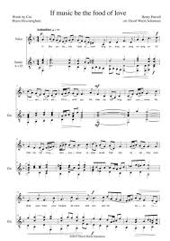 His statement that music is the food of love, play on speaks to his romanticism. If Music Be The Food Of Love For Low Voice And Guitar By Henry Purcell 1659 1695 Digital Sheet Music For Score Download Print S0 73413 Sheet Music Plus