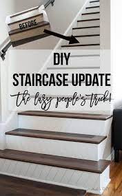 Diy Staircase Makeover The Lazy Way To Do It Diy Staircase Makeover Diy Stairs Diy Staircase