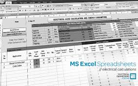 How much of that is completely different from the work you have done? Electrical Ms Excel Spreadsheets