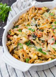 Chicken Tuscan Pasta Bake Freezer Friendly Recipe Tuscan Pasta Baked Chicken Pasta Recipes Broccoli Recipes Healthy