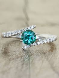 Lexi Gemstone Engagement Rings Emerald Engagement Ring Green Green Emerald Ring