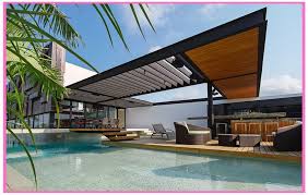 Verandali Ev Modelleri Villa Veranda Modelleri Veranda Dekorasyonu Verandali Evler Veranda Verand Pergola Moderna Sombra Na Piscina Arquitetura De Casa