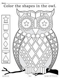 The second grade can be a challenge, which is why we created second grade coloring pages and worksheets, to put some fun back into learning. Fall Themed Owl Shapes Worksheet Coloring Page Supplyme