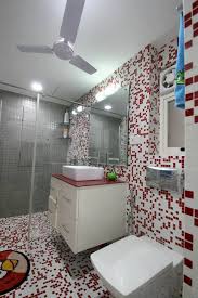 Our western bath and kitchen rugs can help you finish off that western bathroom decorating project. Western Bathroom With Red And White Floor And White Sanitary Ware By Ramana Rao P V