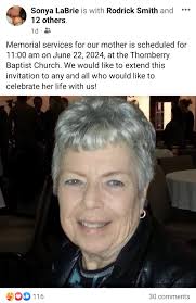 Prayers for Sonya's family during this difficult time