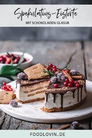 Weihnachts Eistorte Mit Spekulatius Rezept Eistorte Einfacher Nachtisch Kuchen Und Torten