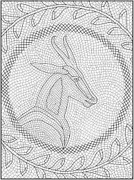 Free Goat Mosaics Coloring Pages Jpg 650 874 Mosaic Patterns Coloring Pages Free Mosaic Patterns