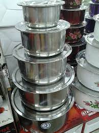Stockpot stainless steel ware periuk masak handle stock pot kitchen cm. Set Periuk Stainless Pinggan Mangkuk Murah Cantik Facebook