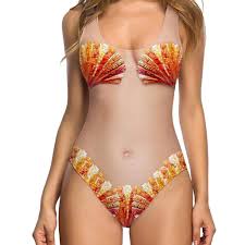 Women Swimsuit One Piece Lelili Sexy Creative 3d Shell