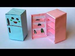 صنع أشياء بالورق كيف تصنع ثلاجة بالورق الملون container