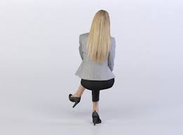 Janna 0507 Woman Sitting Leg Over The Knee 3d Model Max Obj C4d Mat 3 People Png Render People People Sitting Png