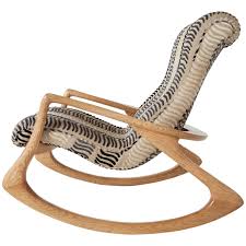 vladimir kagan contour rocking chair rare oak 1960s rocking chair rocking armchair modern rocking chair