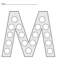 Free Letter M Do A Dot Printables Includes Uppercase And Lowercase Letters In 2 Versions Letter M Wor Letter M Worksheets Do A Dot Letter Tracing Printables