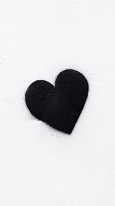 Year zero text overlay, typography. Black And White Heart Wallpapers Top Free Black And White Heart Backgrounds Wallpaperaccess