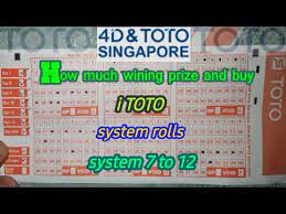 How Much Wining Prize And Buy System 7 To 12 Toto System Toto Youtube