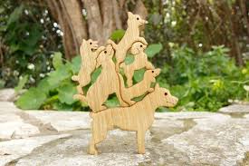 Wooden Toys Classic Toy Wood Puzzle Kids Gift Adults Gift Pyramid Wooden Game Wooden Dogs Puzzl Wood Puzzles Gifts For Kids Wooden Toys