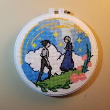 Instant download after purchase fabric: Fo Howl S Secret Garden Crossstitch