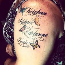 My Moms Tattoo For Her Grandkids Tatoeage