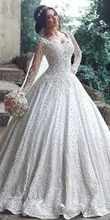 Do You Think That These Gowns Without An Actual Waistband Make Short Women S Long Sleeve Ball Gown Wedding Dress Ball Gowns Wedding Long Sleeve Bridal Dresses