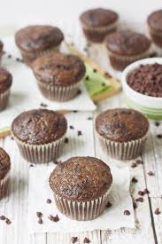 Easy Double Chocolate Zucchini Muffins Half Scratched Recipe Mini Chocolate Chip Muffins Chocolate Zucchini Muffins Zucchini Muffins