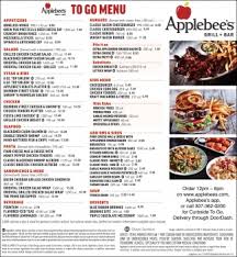 Applebees menu with price list. To Go Menu Applebee S Grill Bar