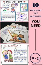Anti Bullying Activities And Pink Shirt Day Activities Distance Learning Anti Bullying Activities Bullying Activities Child Bullying
