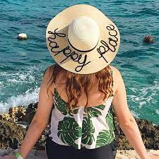 Hope You Re In Your Happy Place Today Happyplace Sunhat Summersequins Etsy Customhats Summersequinsshop Personalized Hats Sequin Hat Custom Hats