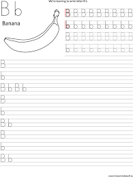 Work with /b/ sound words, and ask your child to name a few words or objects which contain the /b/ sound. Writing Letter B B Worksheets Pdf Free Printable Pdf