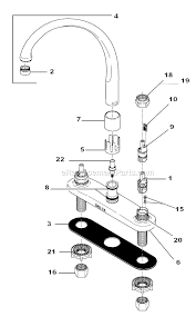 parts of a kitchen faucet diagram new