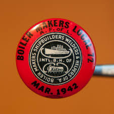 Boiler Makers Ship Builders March 1942 Union Logo Boilermaker Metal Working