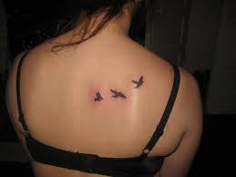 Three Birds In Flight Tattoo 3 Little Birds Bird Tattoos For Women Black Bird Tattoo Flying Bird Tattoo