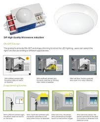 New 360 radar sensing motion sensor ceiling led light bathroom corridor lamp us. Motion Sensor Ip65 Led Ceiling Light Led Bulkhead Light 2d Ip54 Ceiling Light
