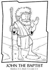 John the baptist baptizes jesus coloring page. For This Weekend Paginas De Colorir Da Biblia Joao Batista Artesanatos Da Historia Da Biblia