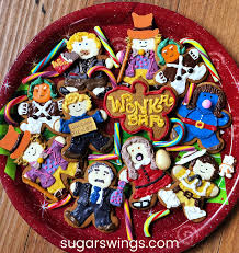 In the movie 'willy wonka and the chocolate factory' the main characters who starred in it are; Sugar Swings Serve Some Willy Wonka Gingerbread Men Cookies
