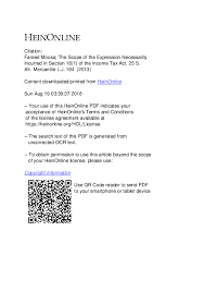 15 section 13(1)(a) and (c) deleted by the taxation laws amendment act 31 of 2013 with effect from. Pdf The Scope Of The Expression Necessarily Incurred In The Income Tax Act Dr Fareed Moosa Academia Edu