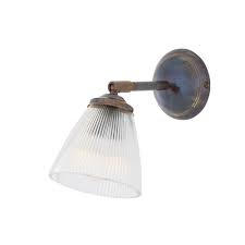 Maybe you would like to learn more about one of these? Single Antique Brass Traditional Wall Light With Ribbed Glass Shade