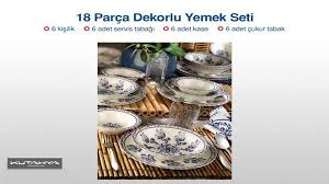 Bim Kutahya Porselen 18 Parca Dekorlu Yemek Takimi Yorumlari Ve Ozellikleri Yemek Takimi Yemek Urunler