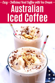 You could swap out the vanilla ice cream for chocolate ice cream if you desired. Australian Iced Coffee Cold Coffee With Ice Cream Hello Little Home