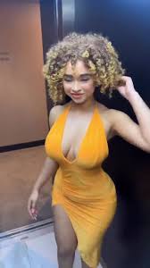 Kiara Peachy Yellow Dress Braless